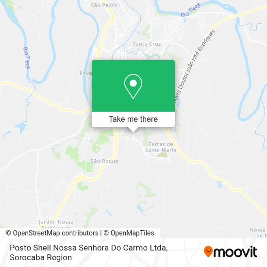 Posto Shell Nossa Senhora Do Carmo Ltda map
