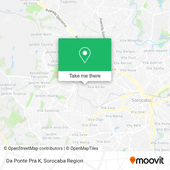 Da Ponte Pra K map