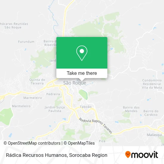 Rádica Recursos Humanos map