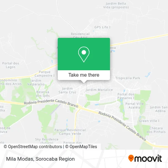 Mila Modas map
