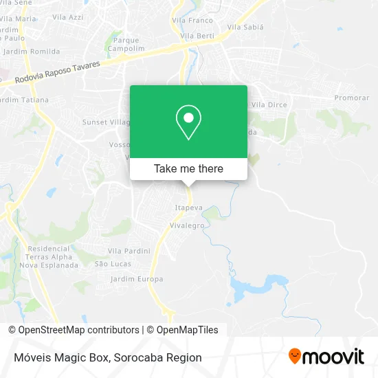 Móveis Magic Box map
