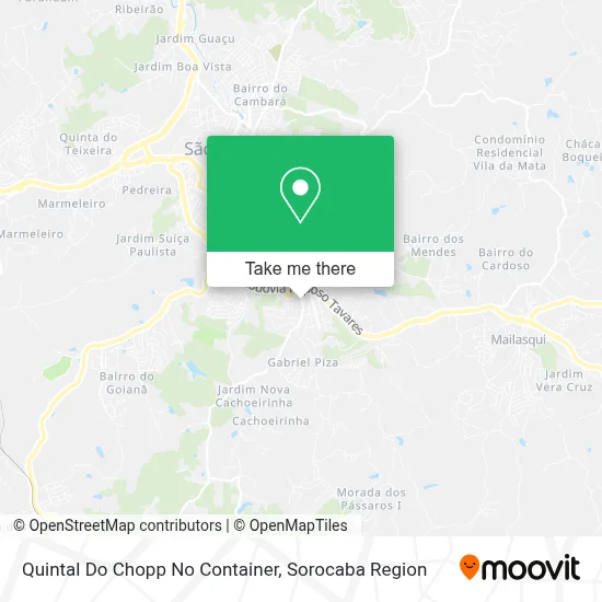Quintal Do Chopp No Container map
