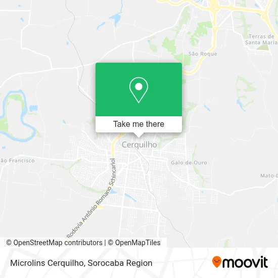 Microlins Cerquilho map