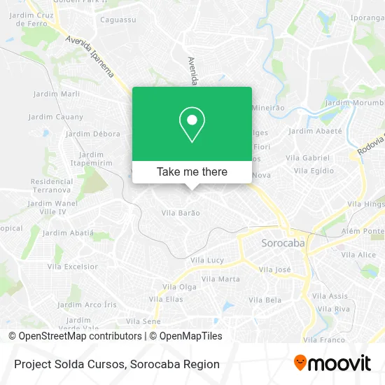 Project Solda Cursos map