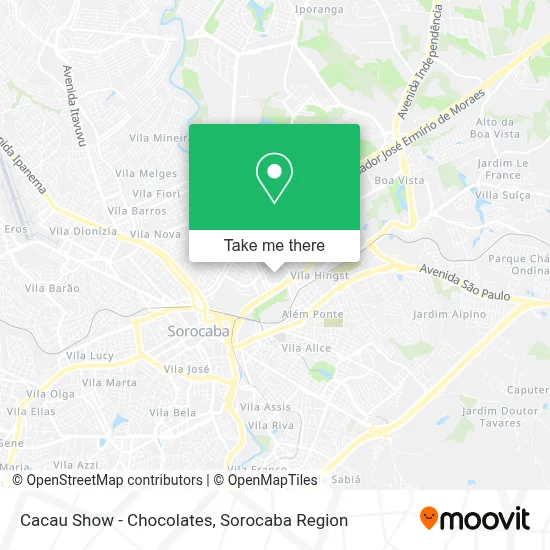 Cacau Show - Chocolates map