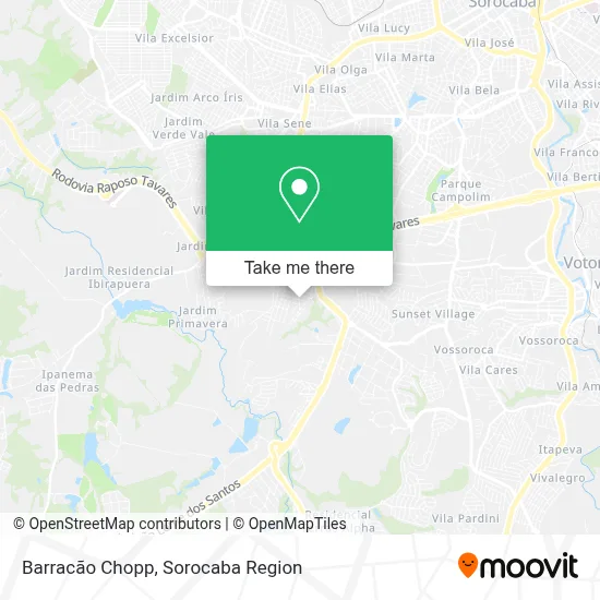 Barracão Chopp map