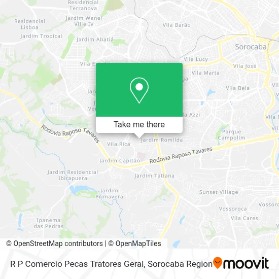 R P Comercio Pecas Tratores Geral map