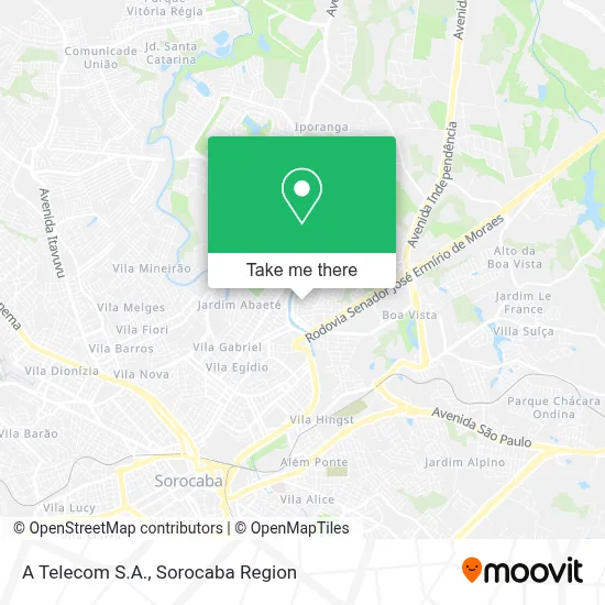 A Telecom S.A. map