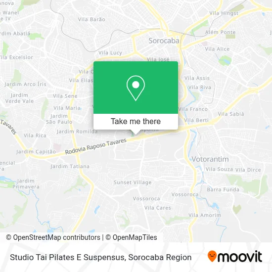 Studio Tai Pilates E Suspensus map