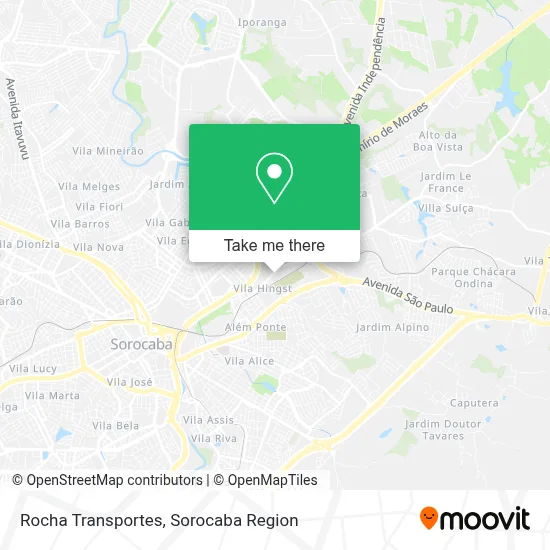 Rocha Transportes map