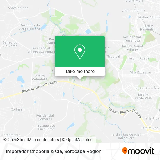 Imperador Choperia & Cia map