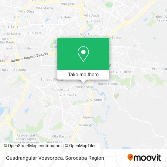 Quadrangular Vossoroca map
