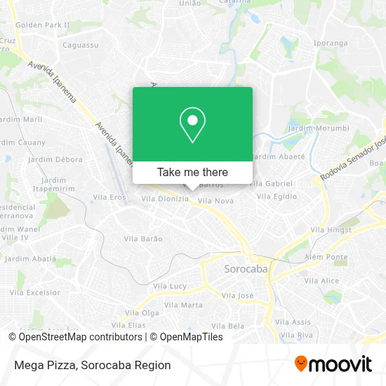 Mega Pizza map