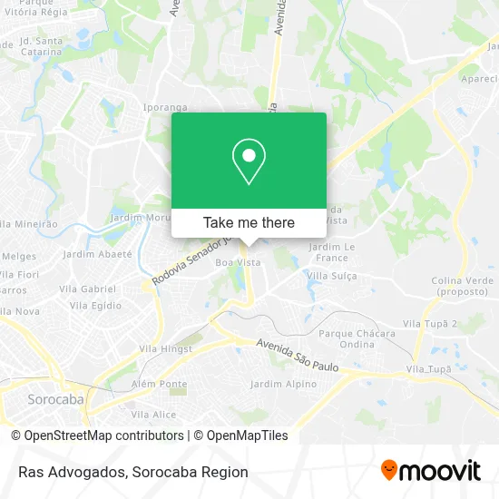 Ras Advogados map