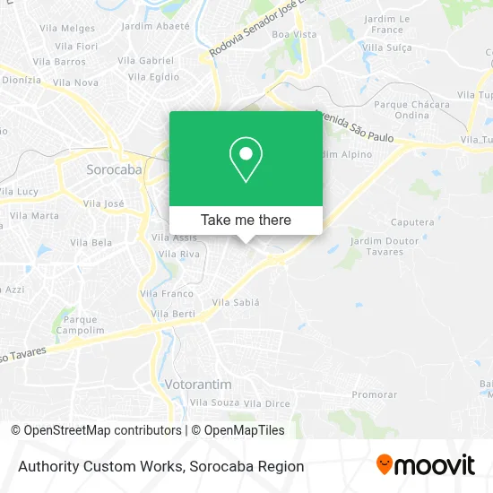 Authority Custom Works map