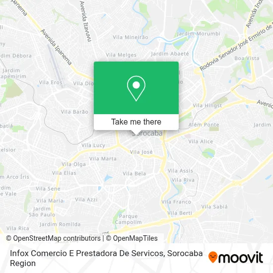 Infox Comercio E Prestadora De Servicos map