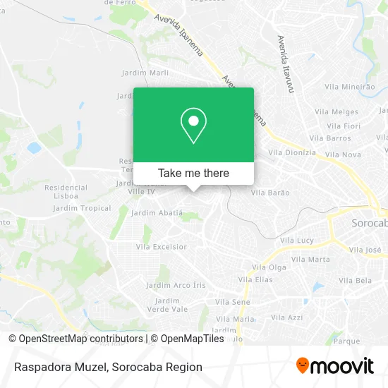 Raspadora Muzel map