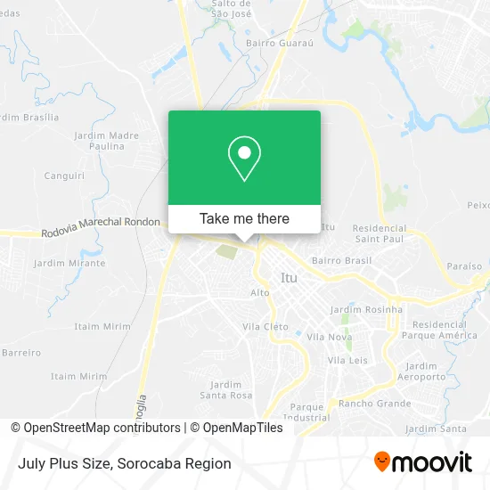 July Plus Size map