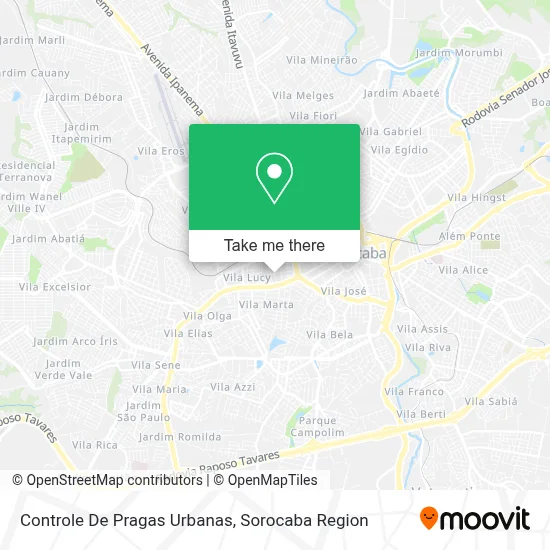 Controle De Pragas Urbanas map