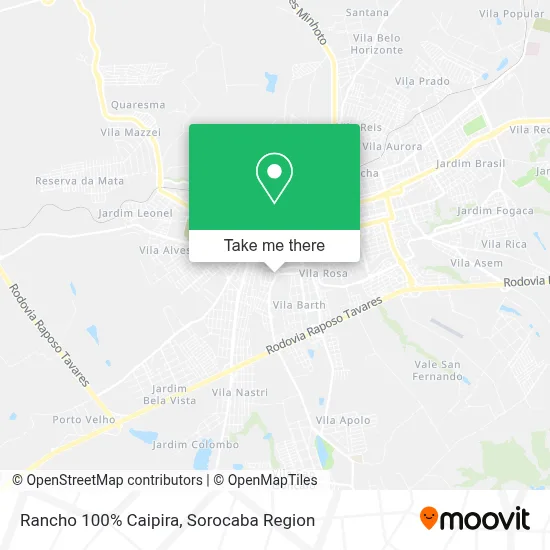 Rancho 100% Caipira map