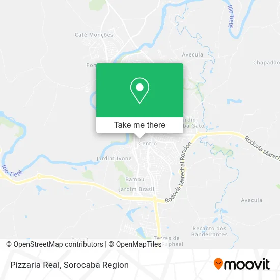 Pizzaria Real map