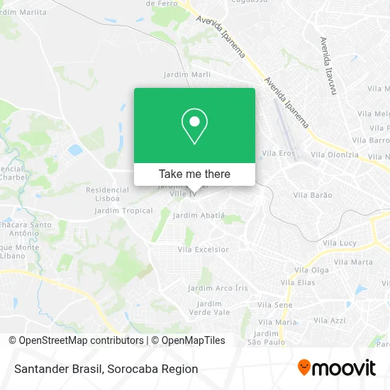 Santander Brasil map