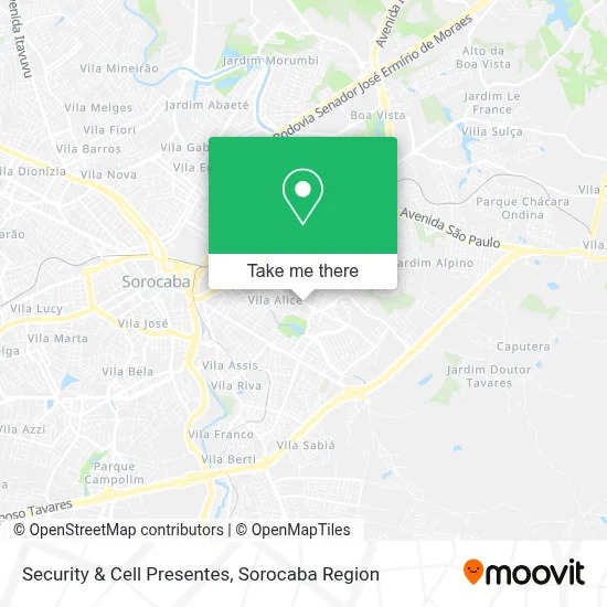 Security & Cell Presentes map
