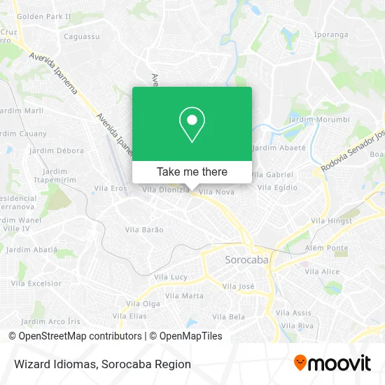 Wizard Idiomas map