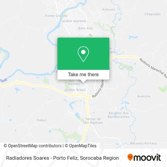 Radiadores Soares - Porto Feliz map