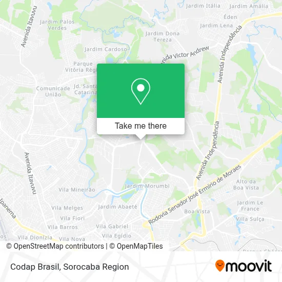 Codap Brasil map