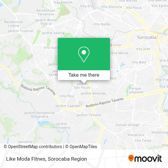 Like Moda Fitnes map