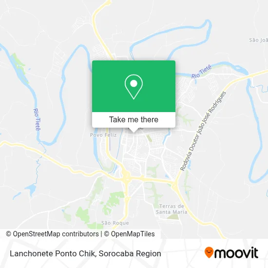 Lanchonete Ponto Chik map