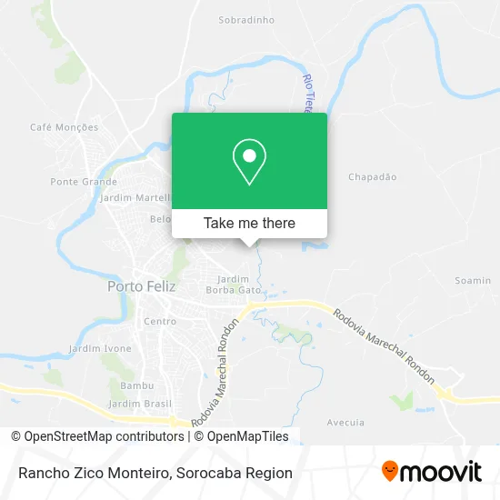 Rancho Zico Monteiro map