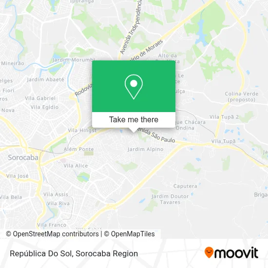 República Do Sol map