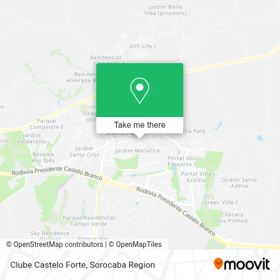 Clube Castelo Forte map