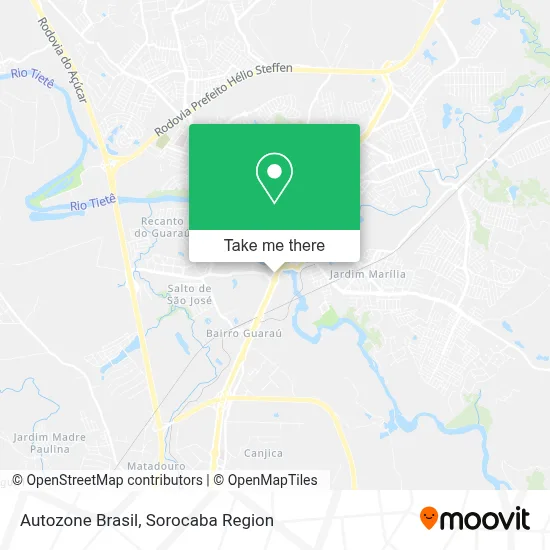 Autozone Brasil map