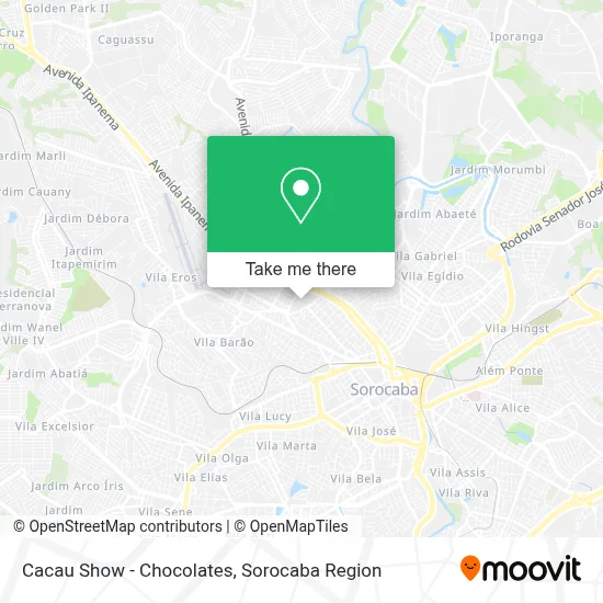 Cacau Show - Chocolates map