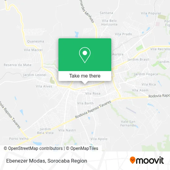 Ebenezer Modas map