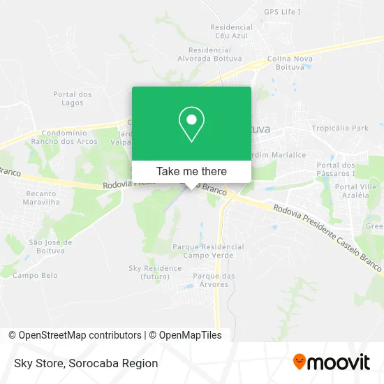 Sky Store map