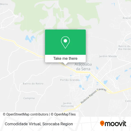 Comodidade Virtual map