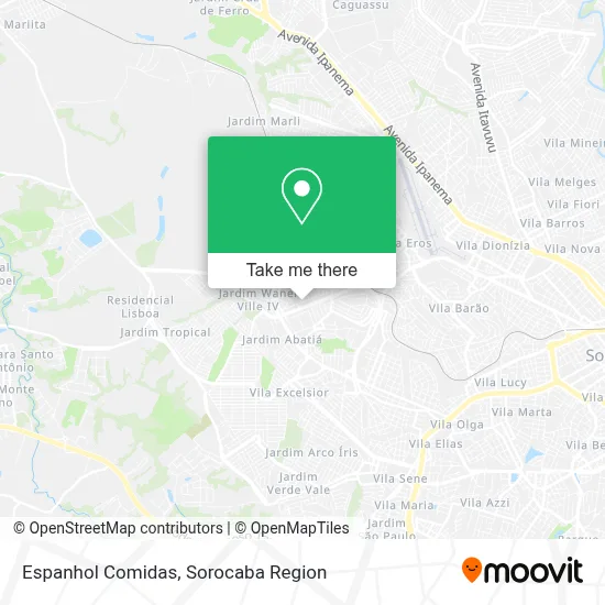 Espanhol Comidas map