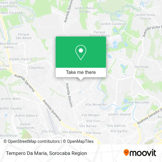 Tempero Da Maria map