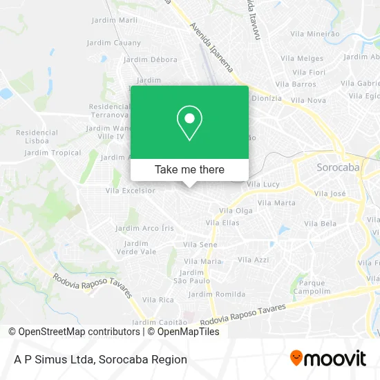 A P Simus Ltda map