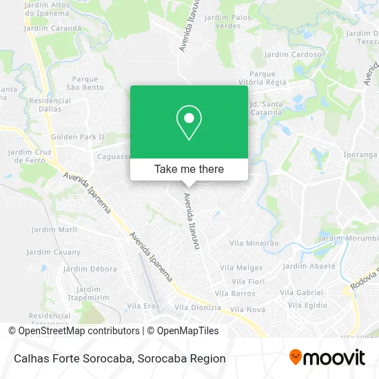 Calhas Forte Sorocaba map