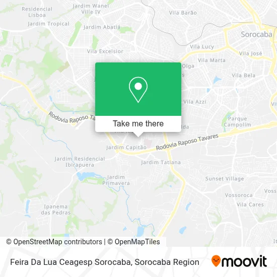 Feira Da Lua Ceagesp Sorocaba map