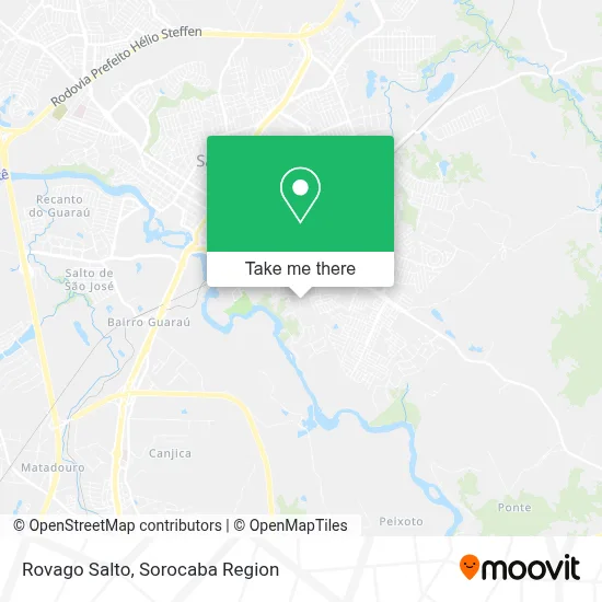 Rovago Salto map