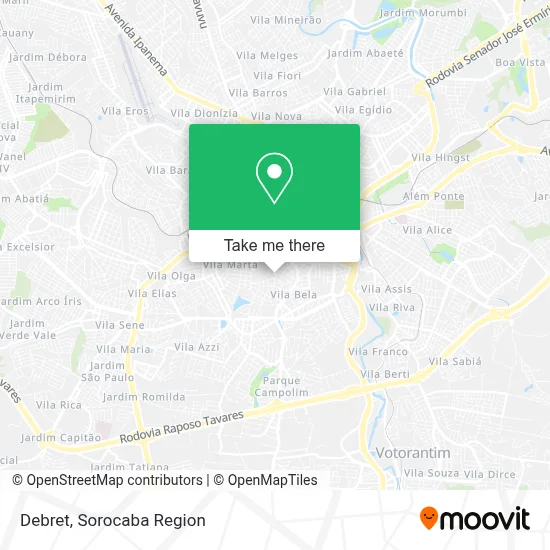 Debret map