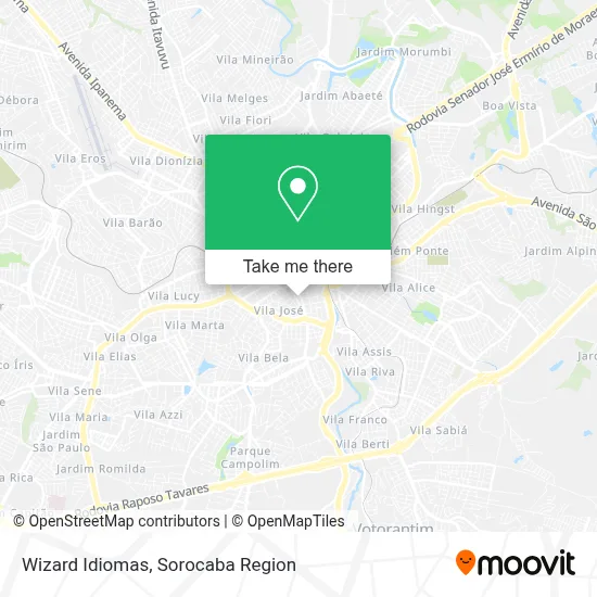 Wizard Idiomas map