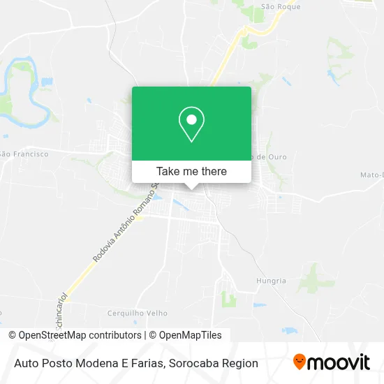 Auto Posto Modena E Farias map