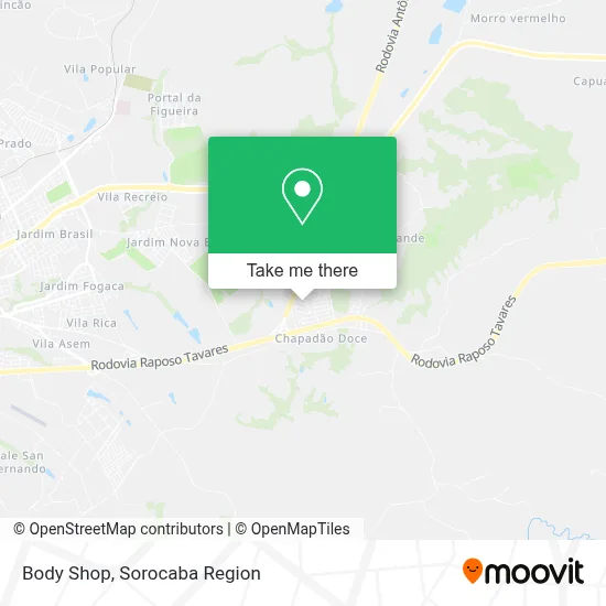 Body Shop map